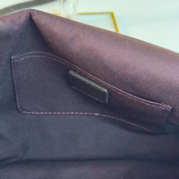 🤎  LOUIS VUITTON  POUCHETTE CHECKERED PATTERN SHOULDER BAG! - Picture 11 of 12